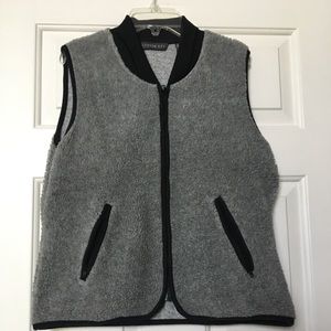 Copper Key Gray Nubby Full Zip Vest